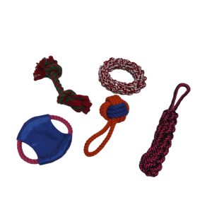 Hand knitted Pet Cotton Rope Toys - 图片 7